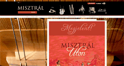 Desktop Screenshot of misztral.hu